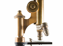 Old fashioned microscope